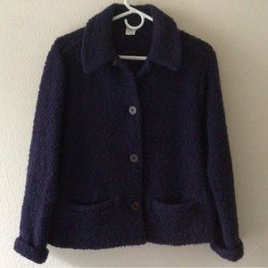 Eileen Fisher wool blazer size medium elegant designer jacket